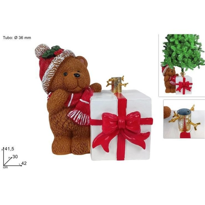 BASE ALBERO ORSETTO MARRONE CPACCO REGALO